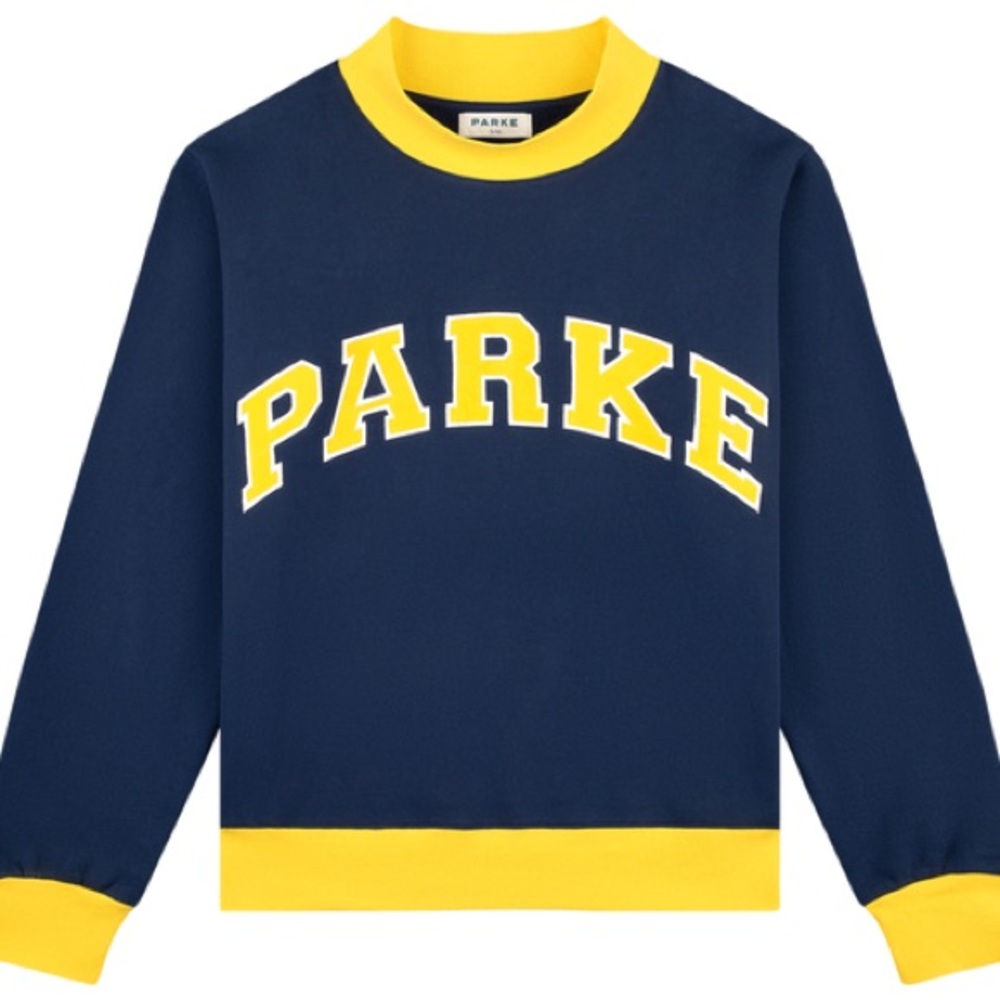Parke Varsity Mock-Neck Sweatshirt Size XXL